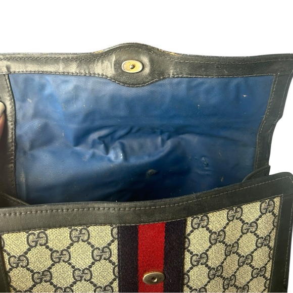 Vintage Gucci Parfums 1970's GG Clutch Bag - Picture 15 of 16
